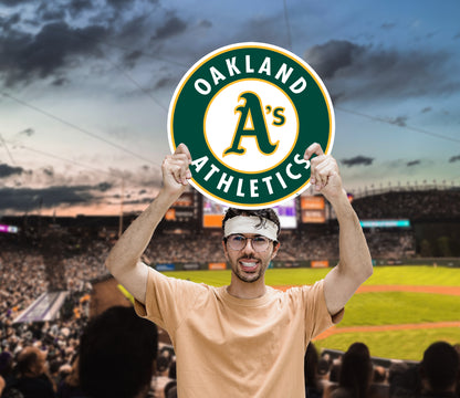 Oakland Athletics: Logo Foam Core Cutout - Officially Licensed MLB Big Head