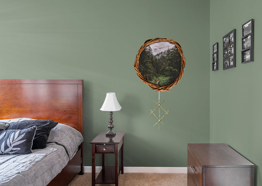 Home Decor:  Instant Window Druidic        -   Removable Wall   Adhesive Decal