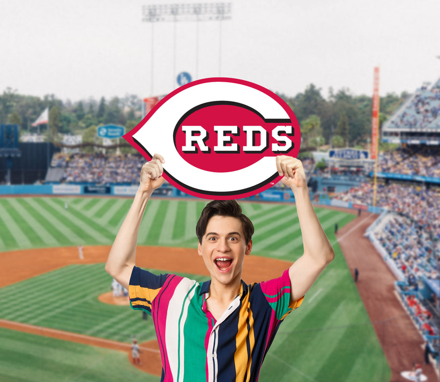 Logo - Big Head - Official MLB - Cincinnati Reds - Foam Core Cutout