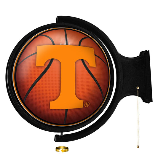 Tennessee Volunteers: Basketball - Original Round Rotating Lighted Wall Sign - The Fan-Brand