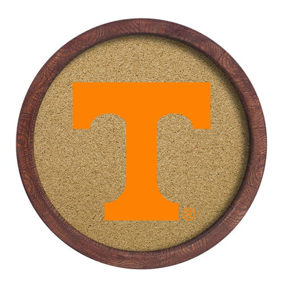 Tennessee Volunteers: "Faux" Barrel Framed Cork Board - The Fan-Brand