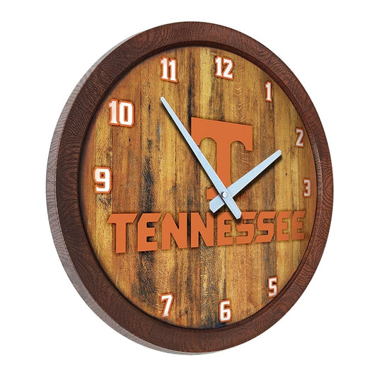 Tennessee Volunteers: "Faux" Barrel Top Wall Clock - The Fan-Brand