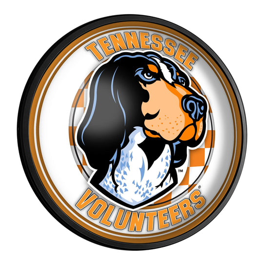 Tennessee Volunteers: Mascot - Round Slimline Lighted Wall Sign - The Fan-Brand