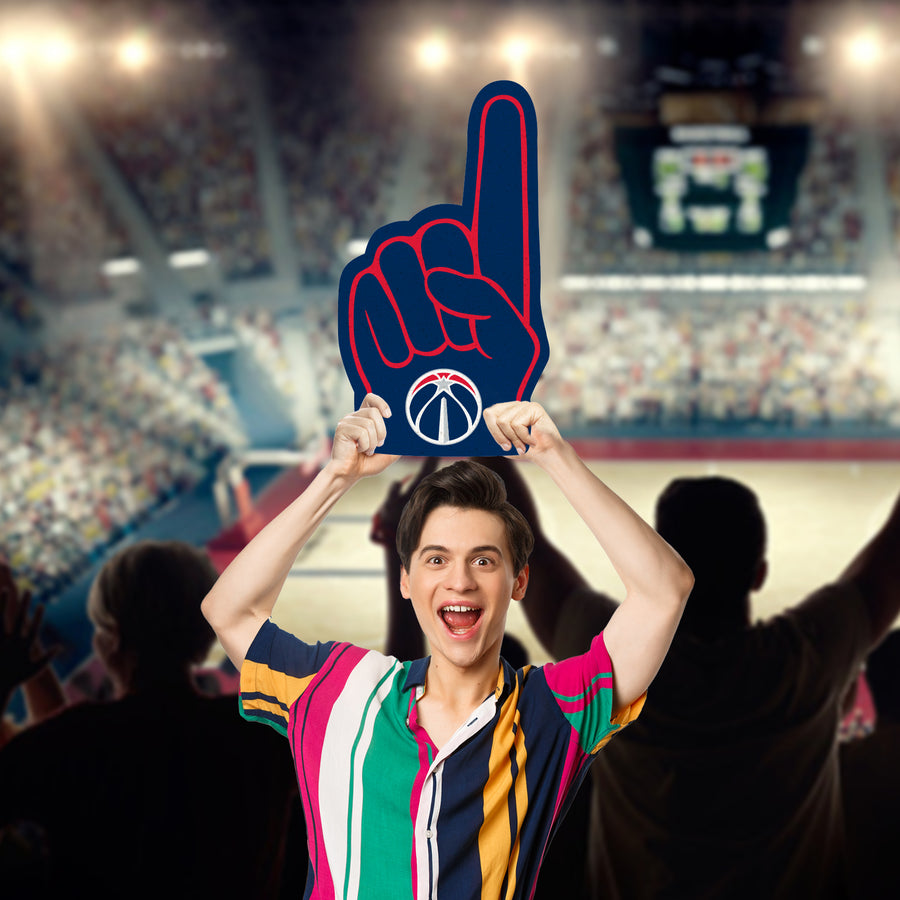 Foam Finger - Big Head - Official NBA - Washington Wizards - Foam Core Cutout