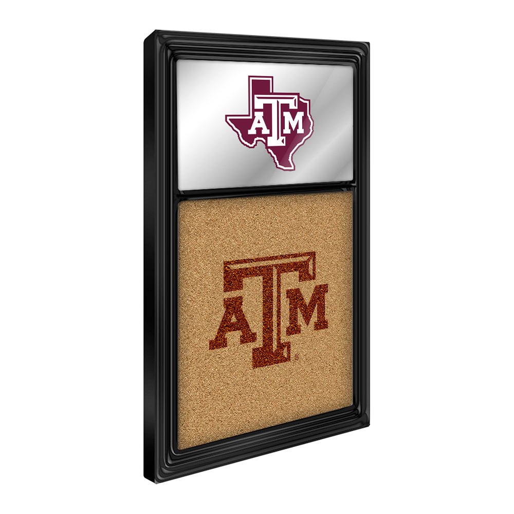 Texas A&M Aggies: Dual Logo - Mirrored Cork Note Board - The Fan-Brand