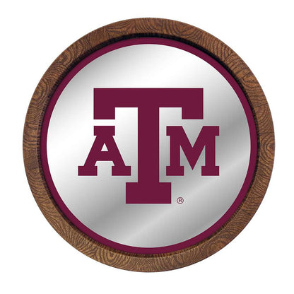 Texas A&M Aggies: "Faux" Barrel Top Mirrored Wall Sign - The Fan-Brand
