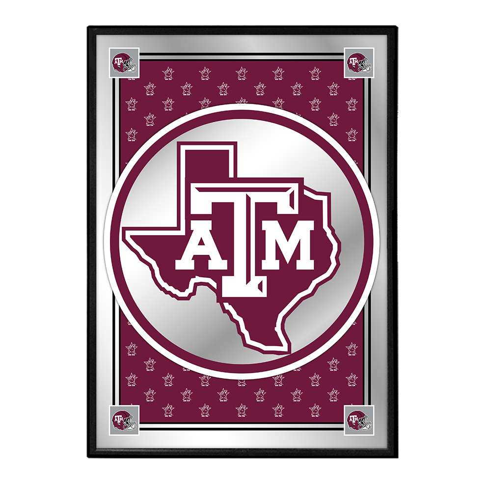 Texas A&M Aggies: Team Spirit, Texas - Framed Mirrored Wall Sign - The Fan-Brand