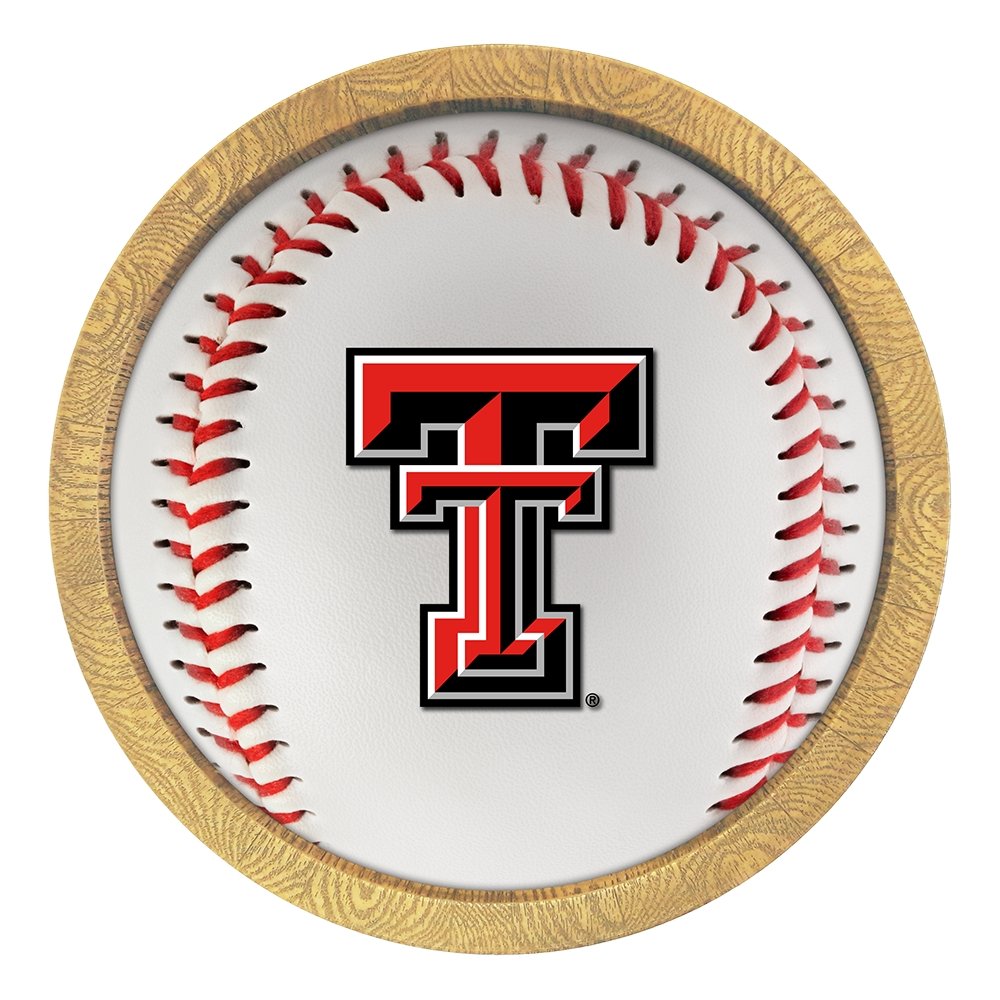 Texas Tech Red Raiders: Baseball - "Faux" Barrel Frame Sign - The Fan-Brand