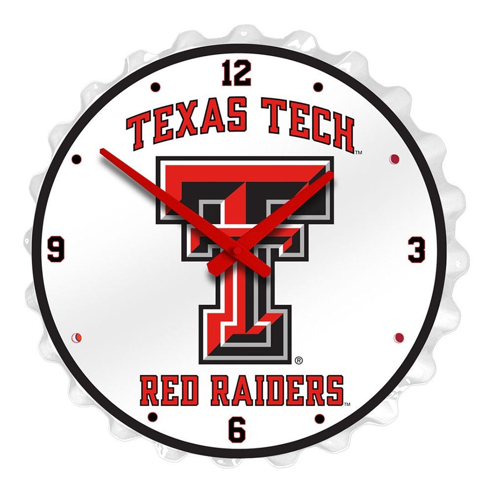 Texas Tech Red Raiders: Bottle Cap Wall Clock - The Fan-Brand