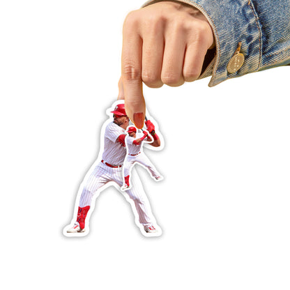 Philadelphia Phillies: Kyle Schwarber  Player Minis        - Officially Licensed MLB Removable     Adhesive Decal