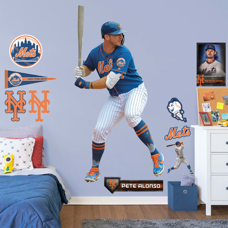 New York Mets: Pete Alonso 2023 - Officially Licensed MLB Removable  Adhesive Decal - Life-Size Athlete +2 Decals (48W … in 2023