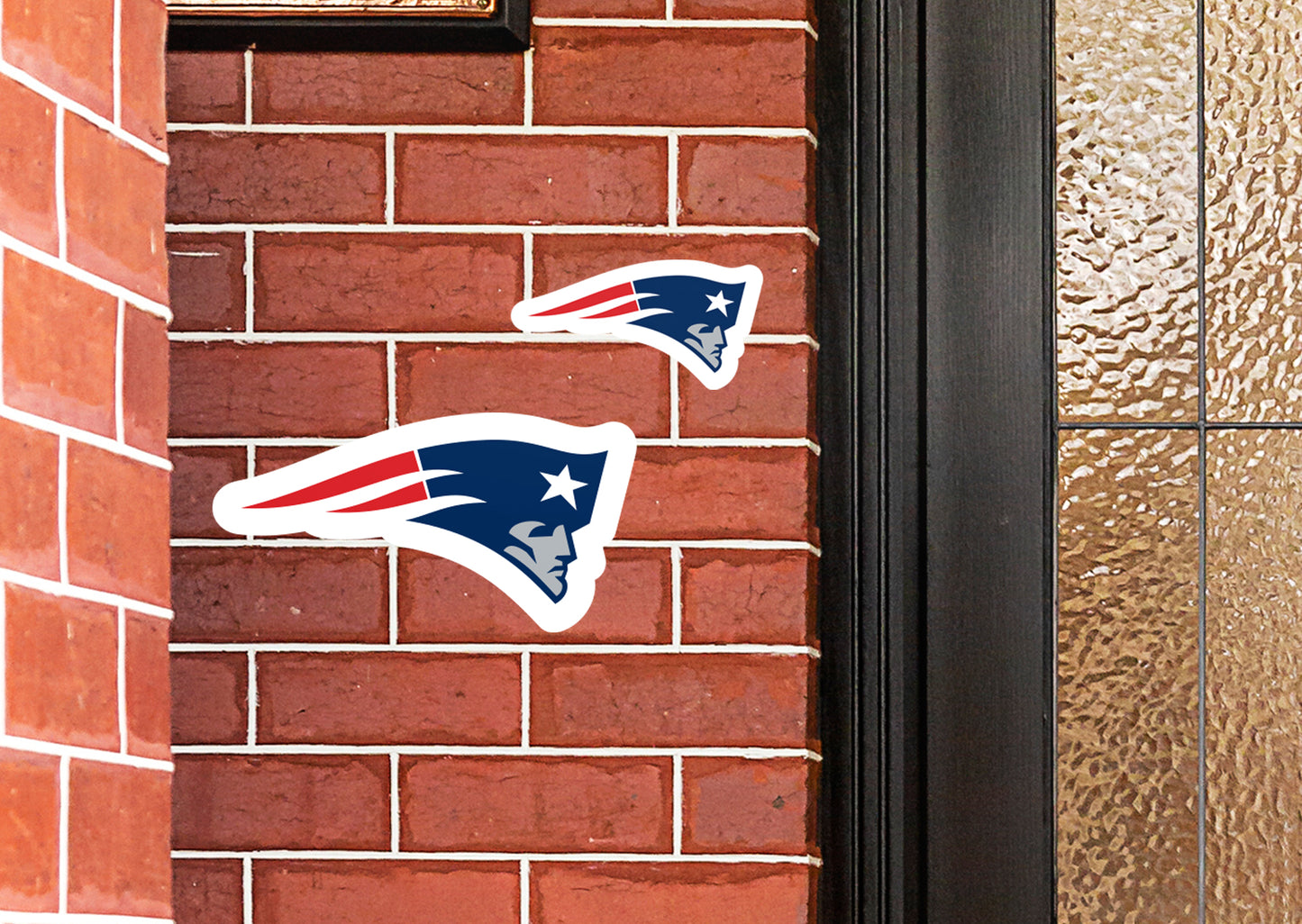 New England Patriots:  Alumigraphic Logo Minis        - Officially Licensed NFL    Outdoor Graphic