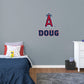 Los Angeles Angels: Los Angeles Angels Stacked Personalized Name Navy Text PREMASK - Officially Licensed MLB Removable Adhesive Decal