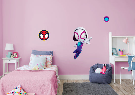 RoomMates RMK4926GM Spidey and His Amazing Friends Giant Headboard Peel and Stick Wall Decal