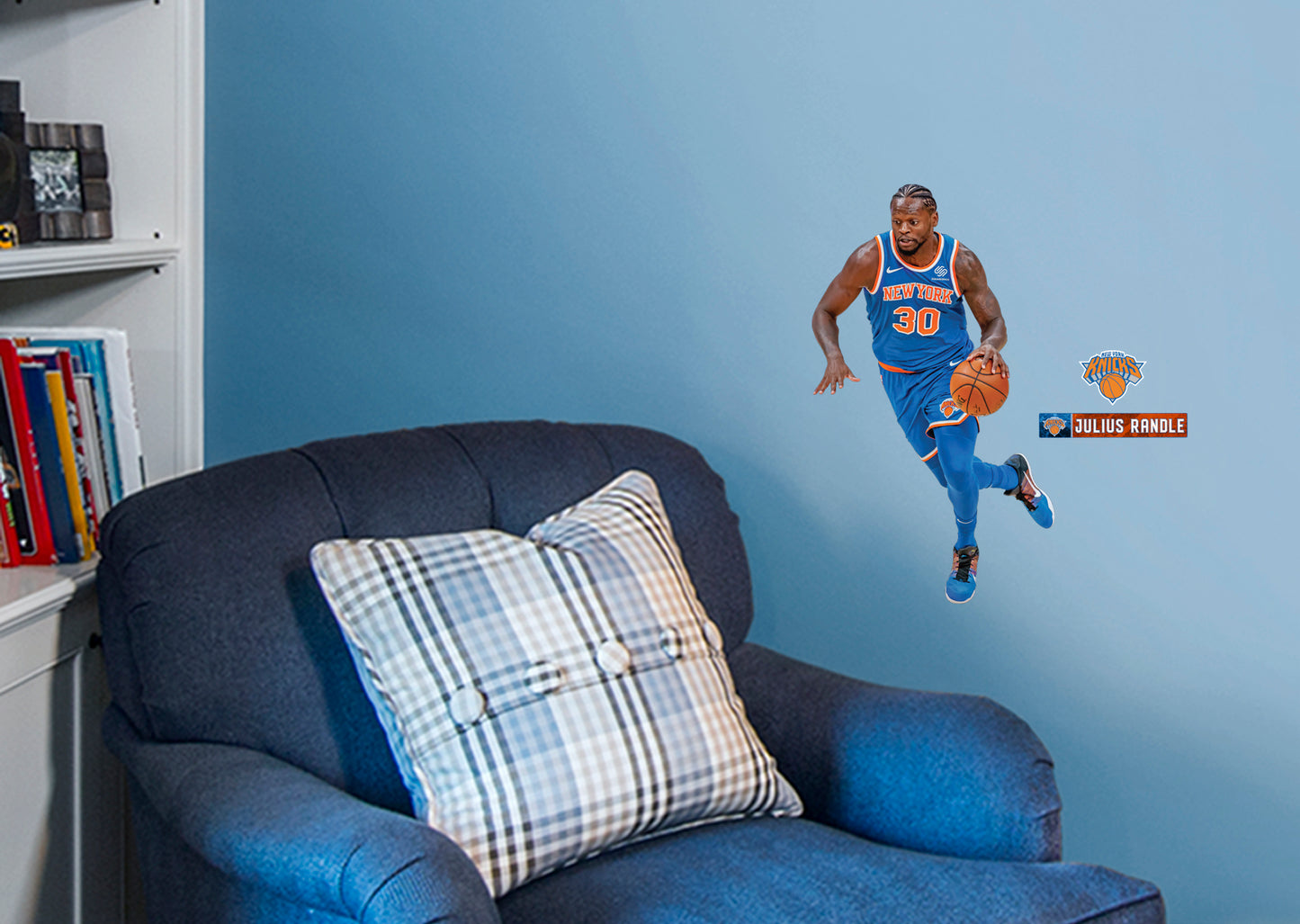 New York Knicks: Julius Randle NBA Julius Randle 2021        - Officially Licensed NBA Removable Wall   Adhesive Decal