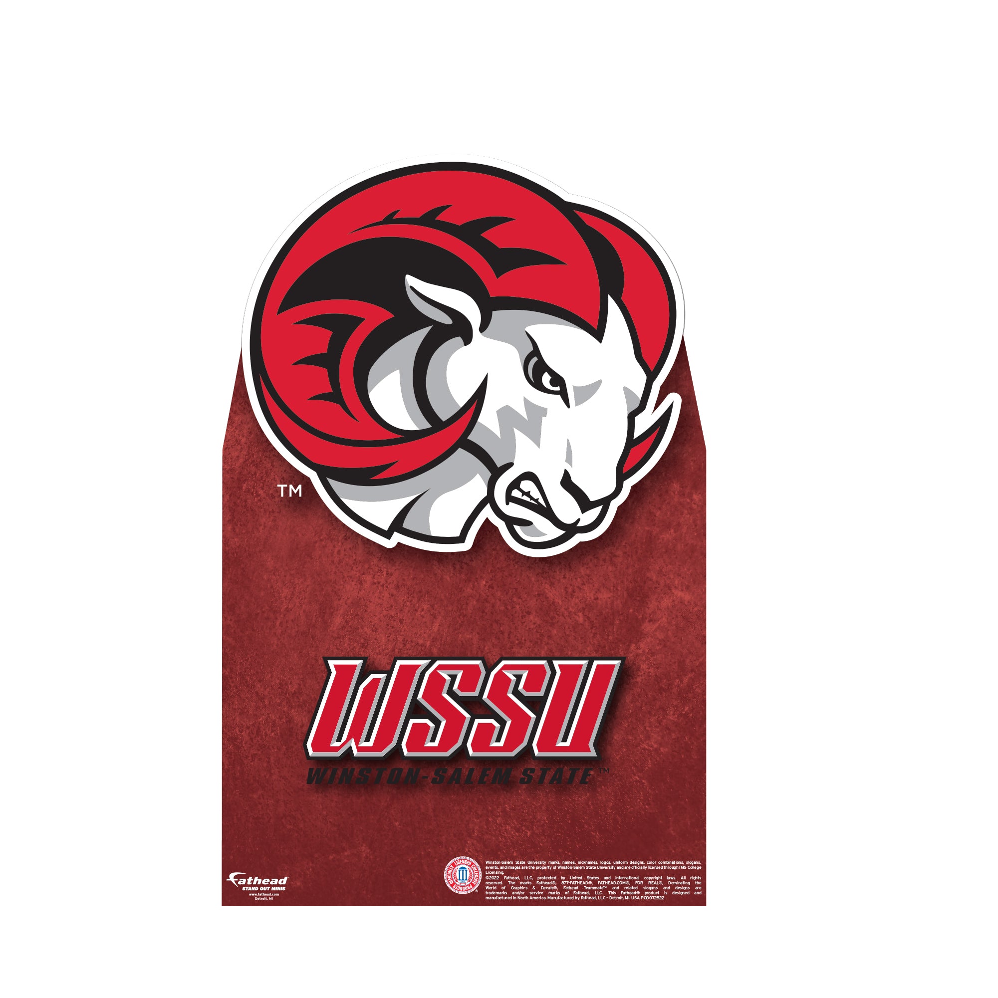 Winston-Salem State Rams - Mini Stand Out - Official NCAA - Cardstock ...