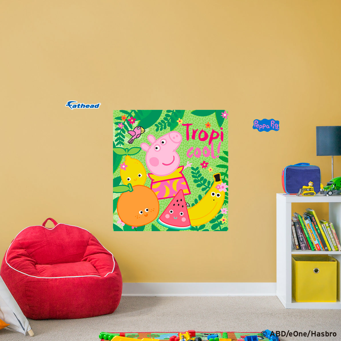 Peppa Pig: Tropi Cool Poster - Officially Licensed Hasbro Removable Adhesive Decal
