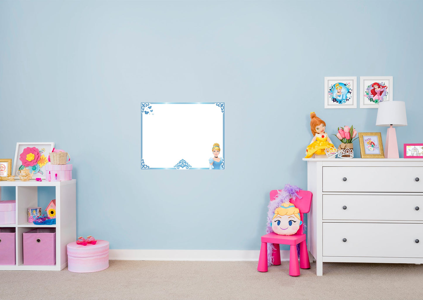Cinderella: Cinderella Dry Erase Whiteboard        - Officially Licensed Disney Removable Wall   Adhesive Decal