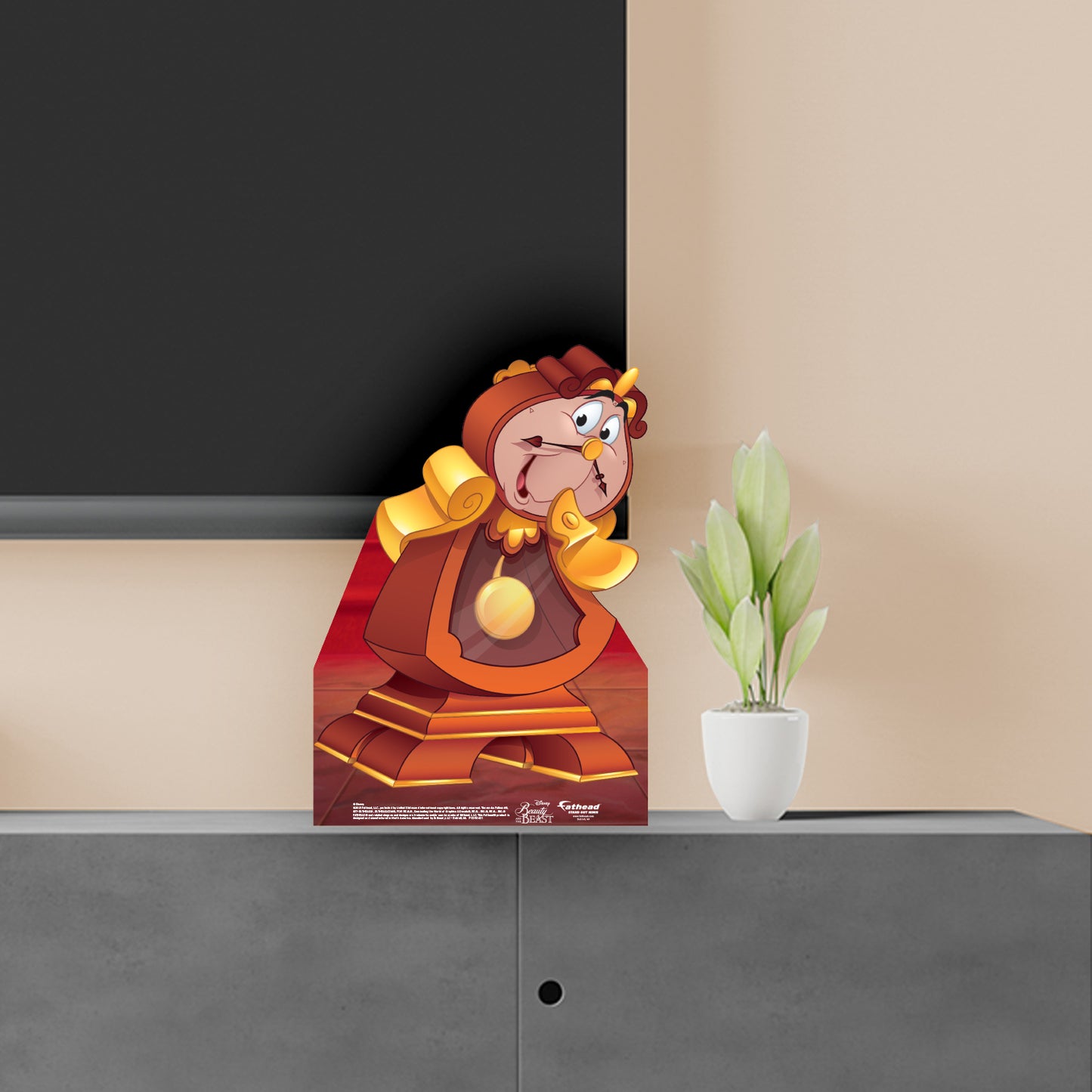 Beauty and the Beast: Cogsworth Mini   Cardstock Cutout  - Officially Licensed Disney    Stand Out