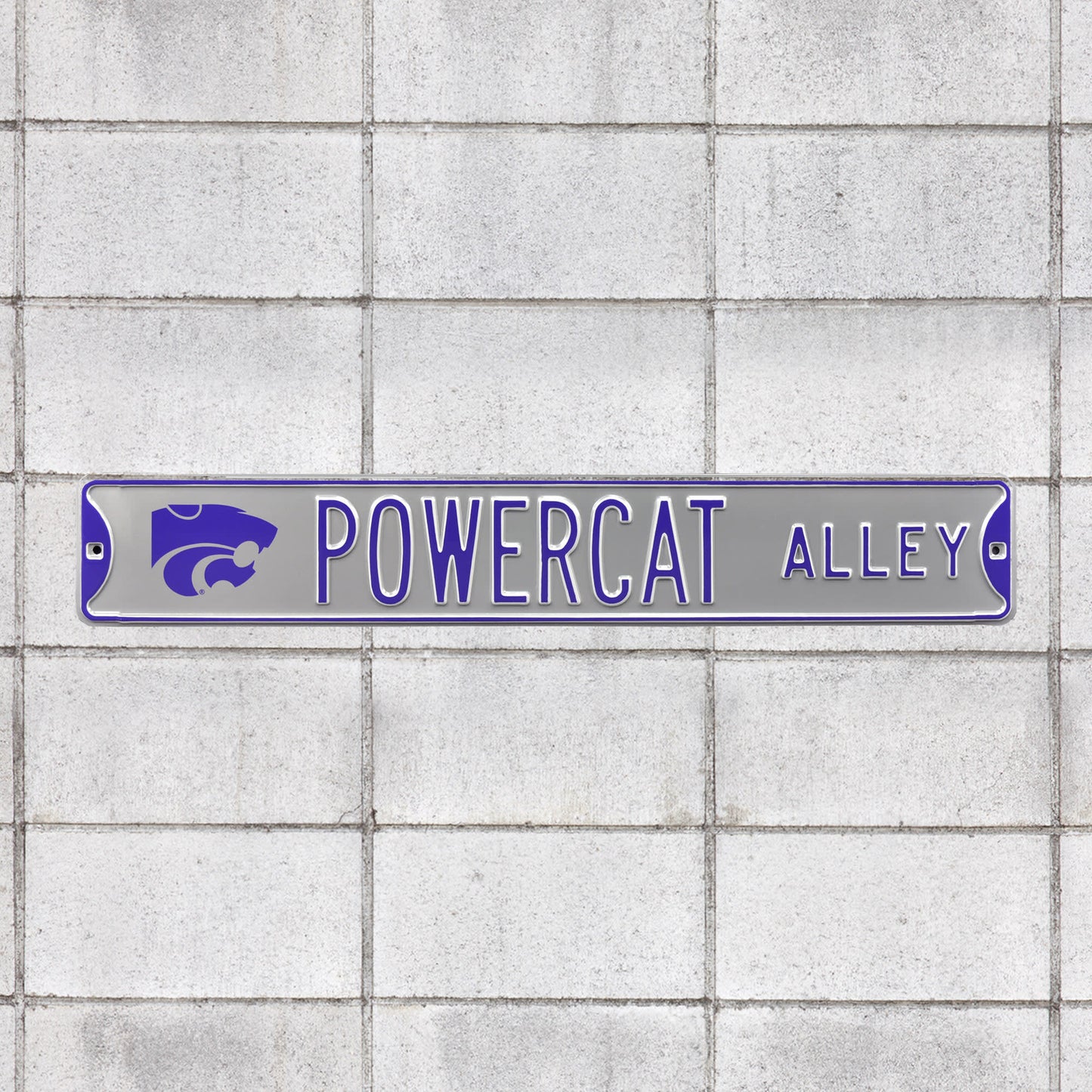 Kansas State Wildcats: Powercat Alley - Officially Licensed Metal Street Sign