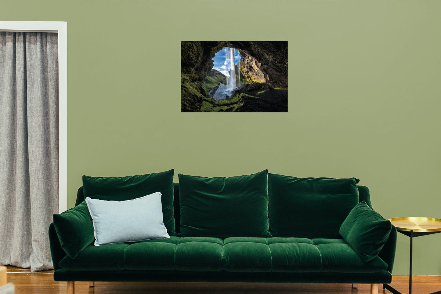 Popular Landmarks: Iceland Realistic Poster - Removable Adhesive Decal