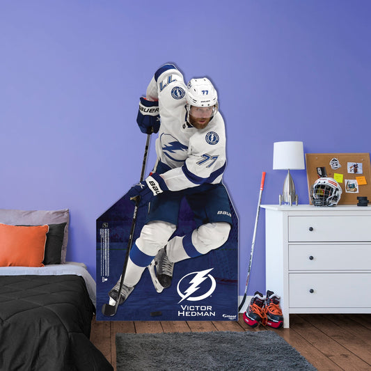 Tampa Bay Lightning: Victor Hedman Life-Size Foam Core Cutout - Officially Licensed NHL Stand Out