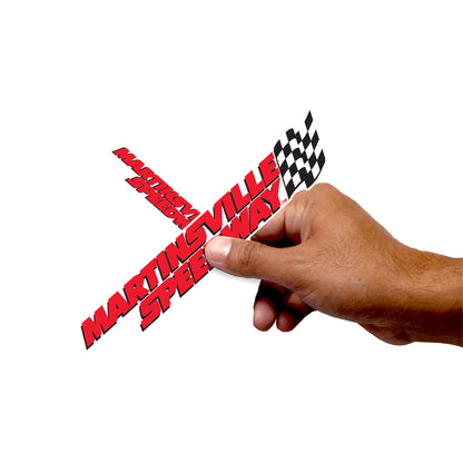 Sheet of 5 -Martinsville Speedway 2021 Logo MINIS        - Officially Licensed NASCAR Removable    Adhesive Decal