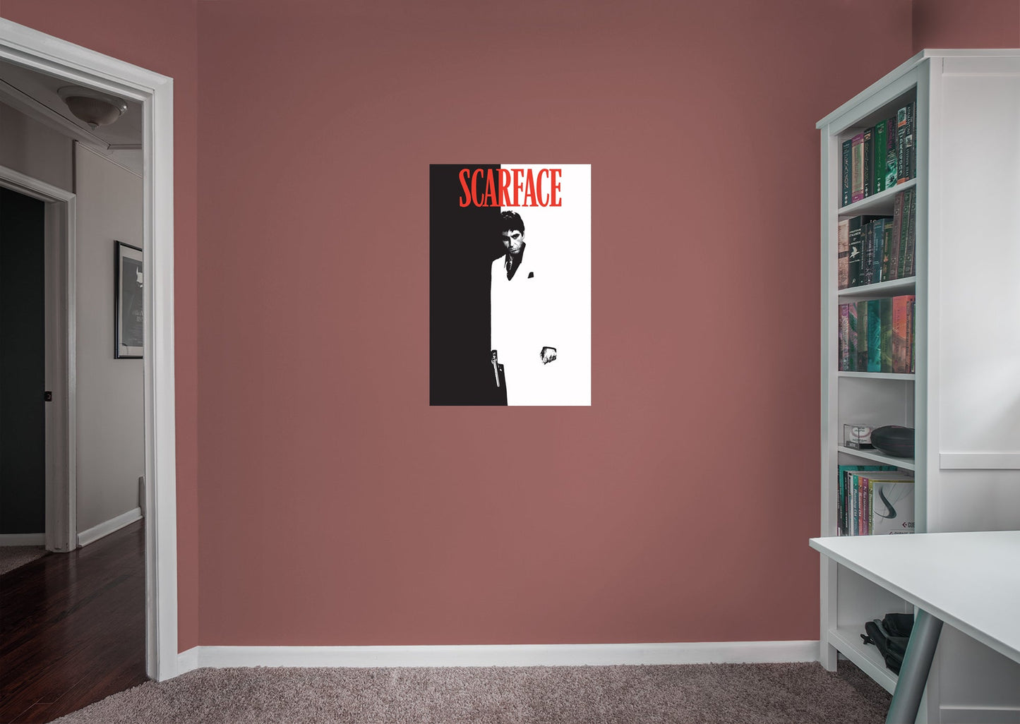 Scarface:  Movie Poster Mural        - Officially Licensed NBC Universal Removable Wall   Adhesive Decal