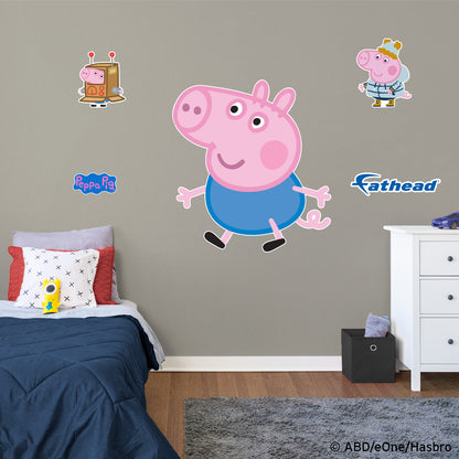 Peppa Pig: George RealBigs - Officially Licensed Hasbro Removable Adhesive Decal