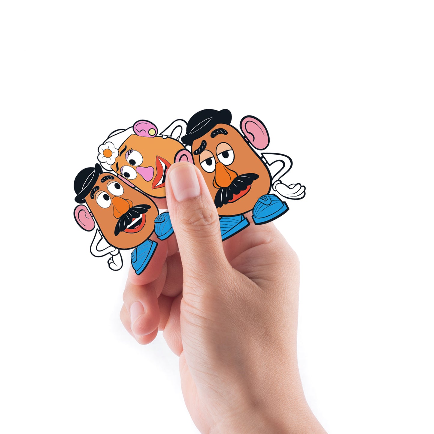 Sheet of 4 -TOY STORY: Mr Potato Head Minis        - Officially Licensed Disney Removable Wall   Adhesive Decal