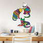 Dream Big Art:  Three Cats Icon        - Officially Licensed Juan de Lascurain Removable     Adhesive Decal