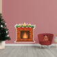 Christmas: Fireplace Icon - Removable Adhesive Decal