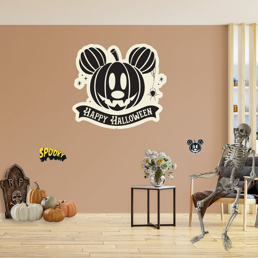 Mickey and Friends: Halloween Happy Halloween Die-Cut Icon        - Officially Licensed Disney Removable     Adhesive Decal
