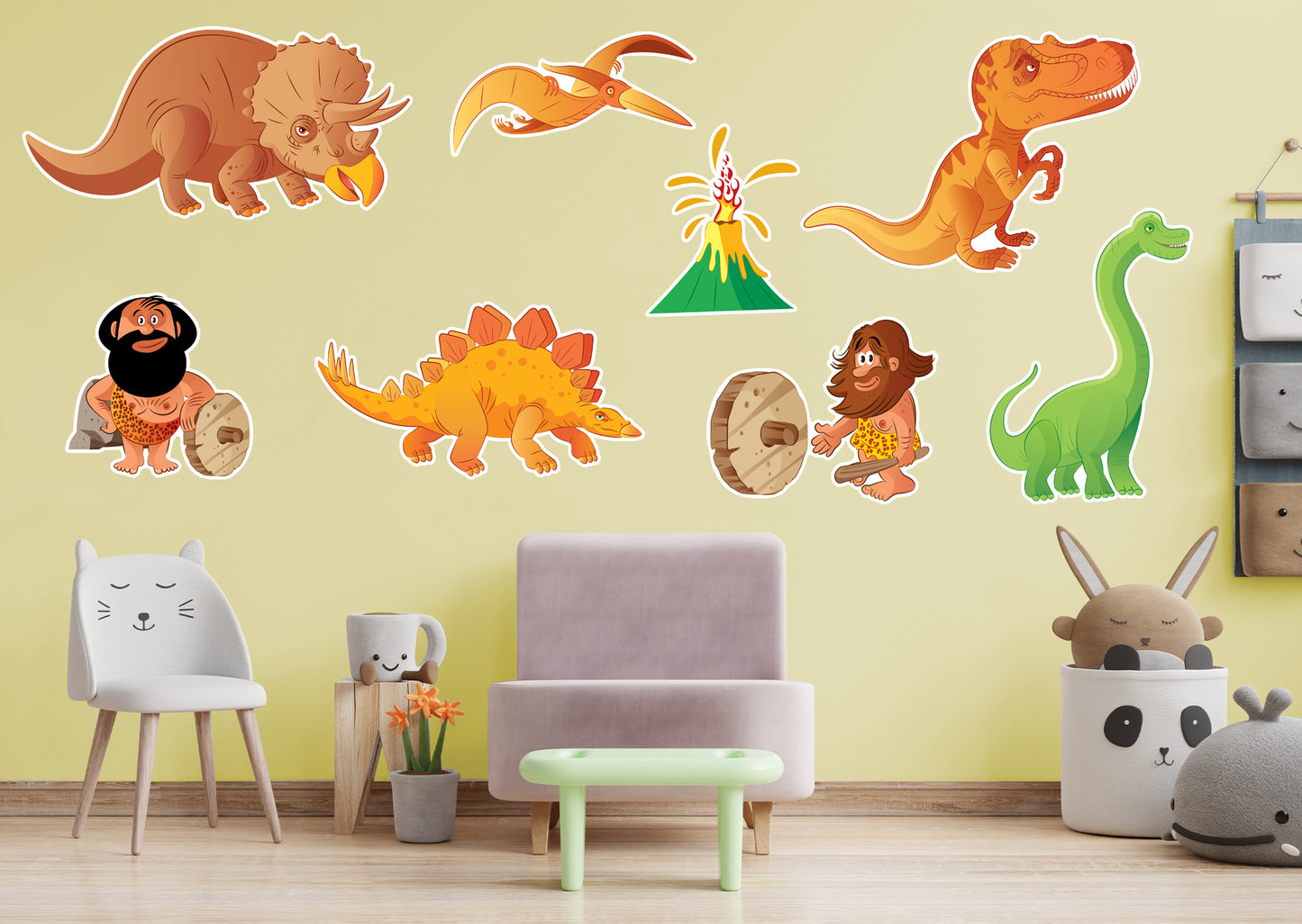 Dinosaur:  Prehistory Collection        -   Removable     Adhesive Decal