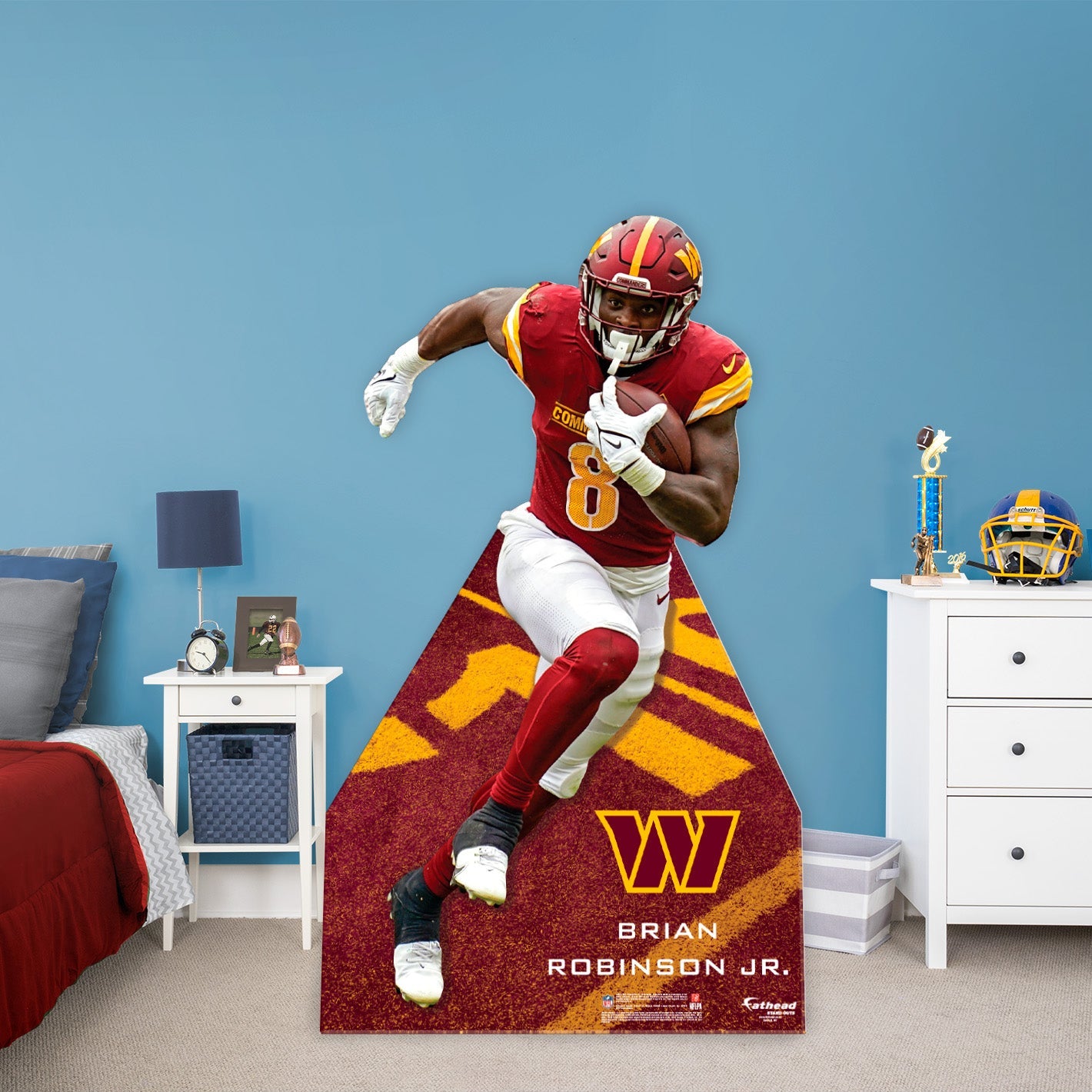 Cc Fathead Brian Robinson Jr. - Life-Size Stand Out - Official NFL - Washington C ...