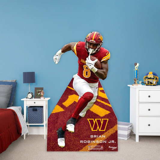 Washington Commanders: Brian Robinson Jr. Life-Size Foam Core Cutout - Officially Licensed NFL Stand Out