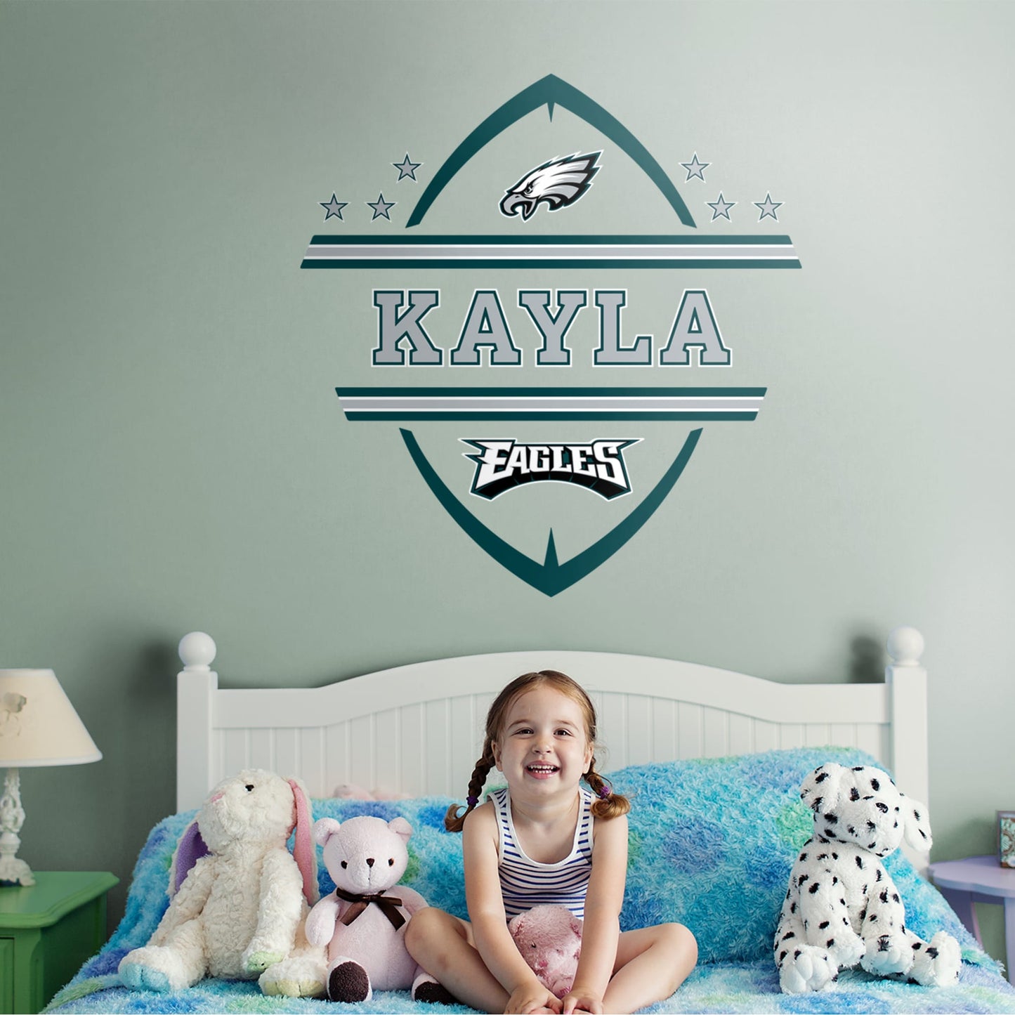 Philadelphia Eagles: Personalized Name - Officially Licensed NFL Transfer Decal