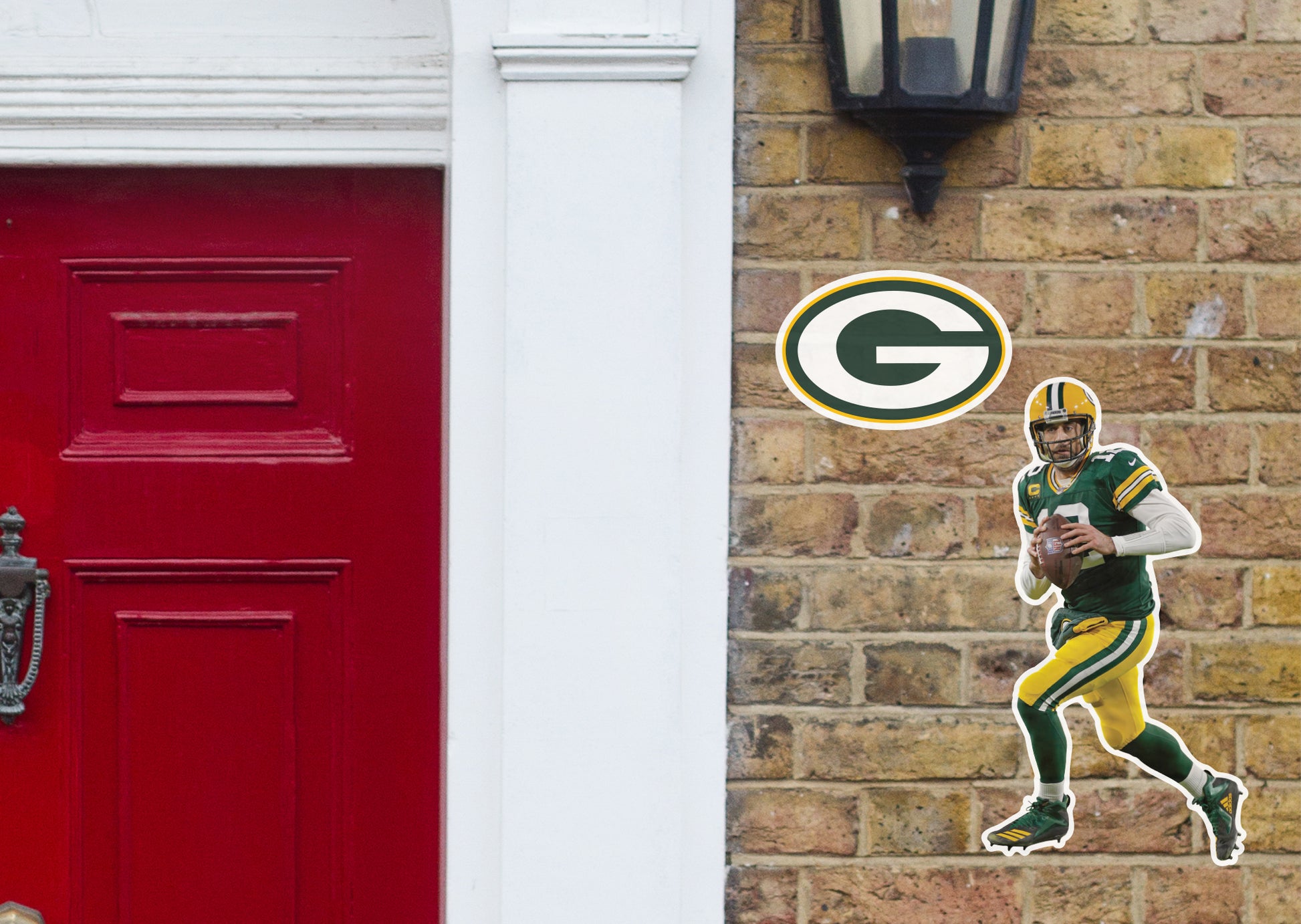 Lids Aaron Rodgers Green Bay Packers Fathead Away 3-Pack Life-Size  Removable Wall Decal