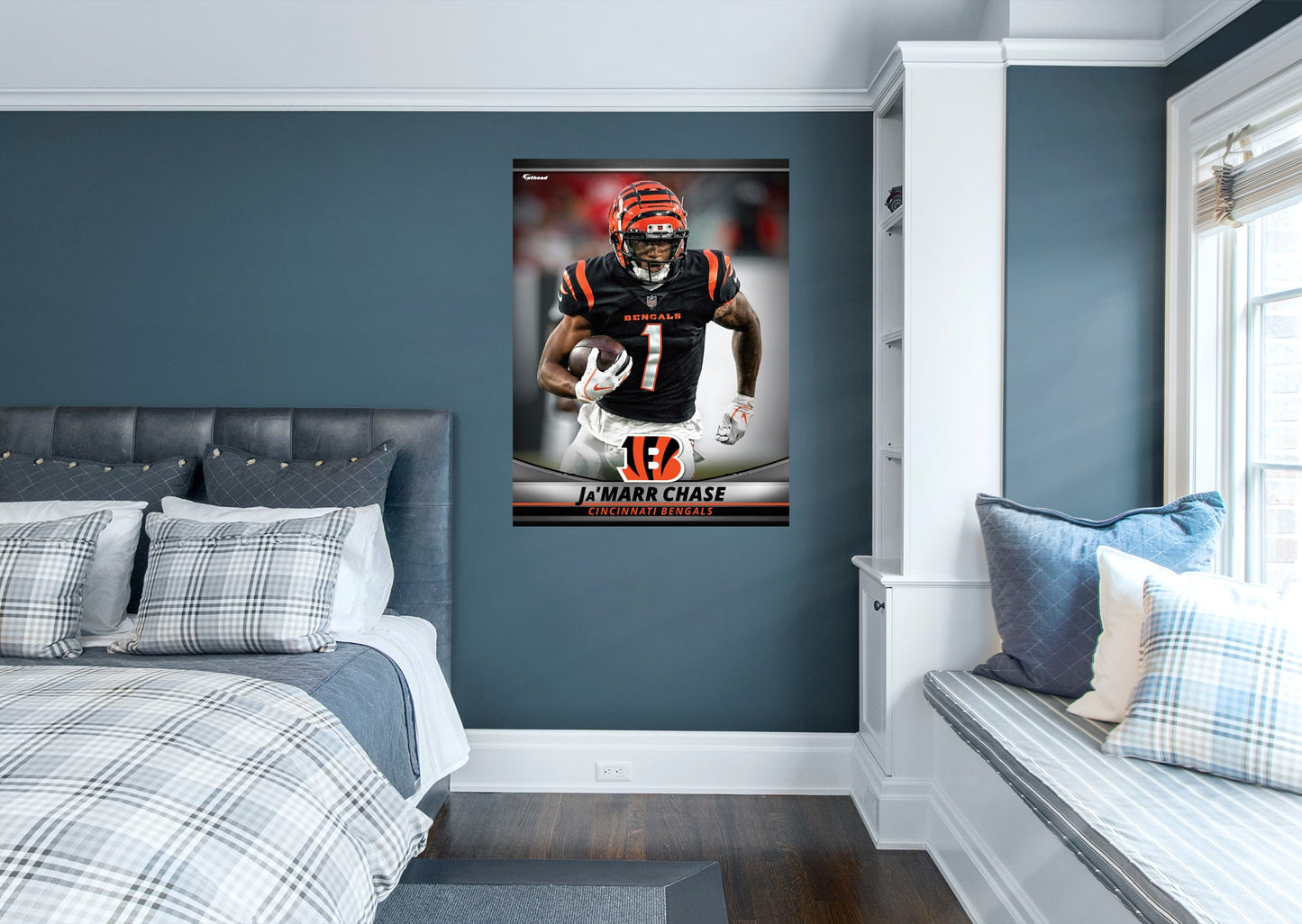 Cincinnati Bengals: Ja'Marr Chase GameStar - Officially Licensed NFL Removable Adhesive Decal