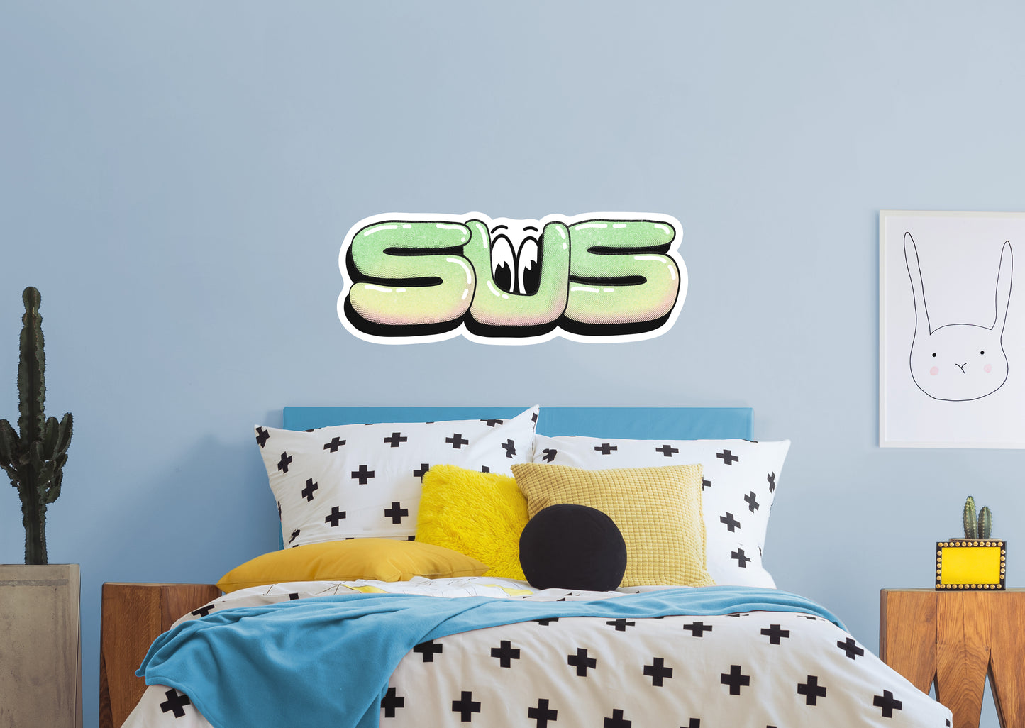 Sus Peeking Eyes        - Officially Licensed Big Moods Removable     Adhesive Decal