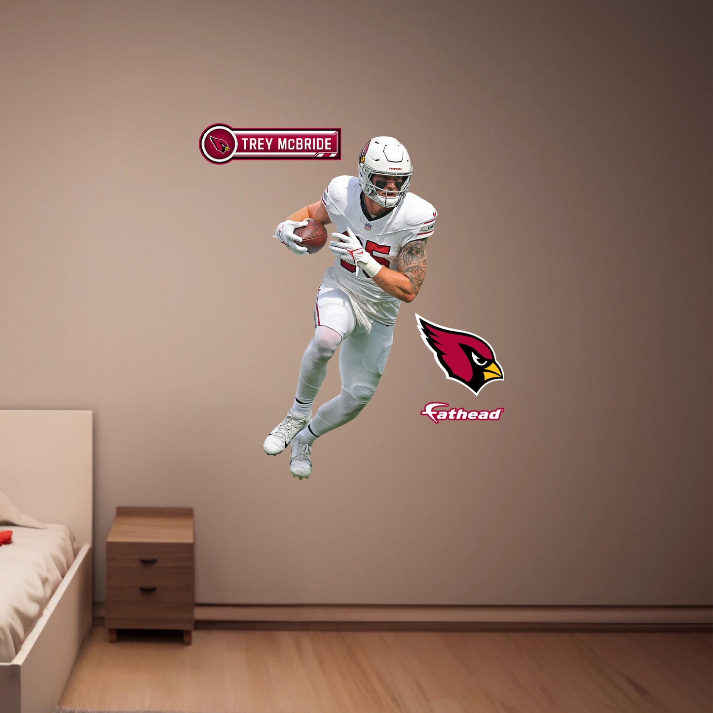 Arizona Cardinals: Trey McBride         - Officially Licensed NFL Removable     Adhesive Decal