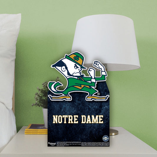 Notre Dame Fighting Irish:   Leprechaun  Mini   Cardstock Cutout  - Officially Licensed NCAA    Stand Out