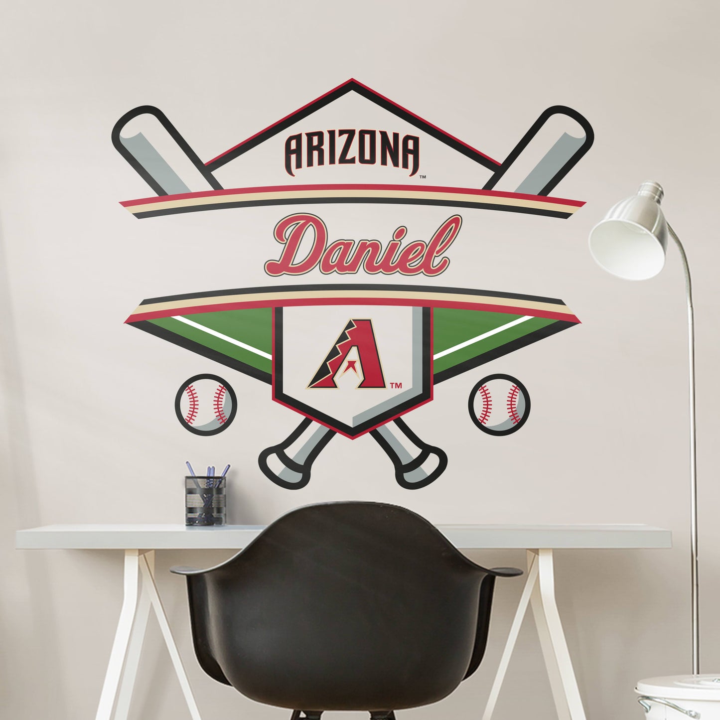 Arizona Diamondbacks: Personalized Name - Officially Licensed MLB Transfer Decal
