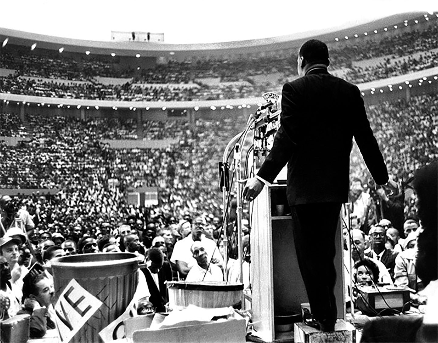 MLK "I Have a Dream" speech Cobo Arena June 23, 1963 - Officially Licensed Detroit News Canvas