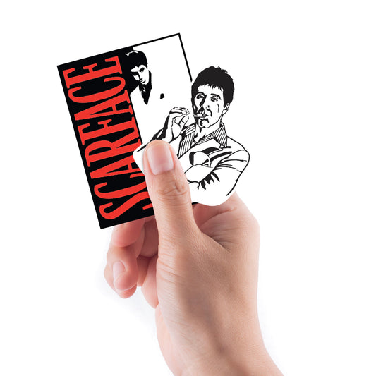 Sheet of 5 -Scarface: Tony Montana Sling Minis        - Officially Licensed NBC Universal Removable    Adhesive Decal