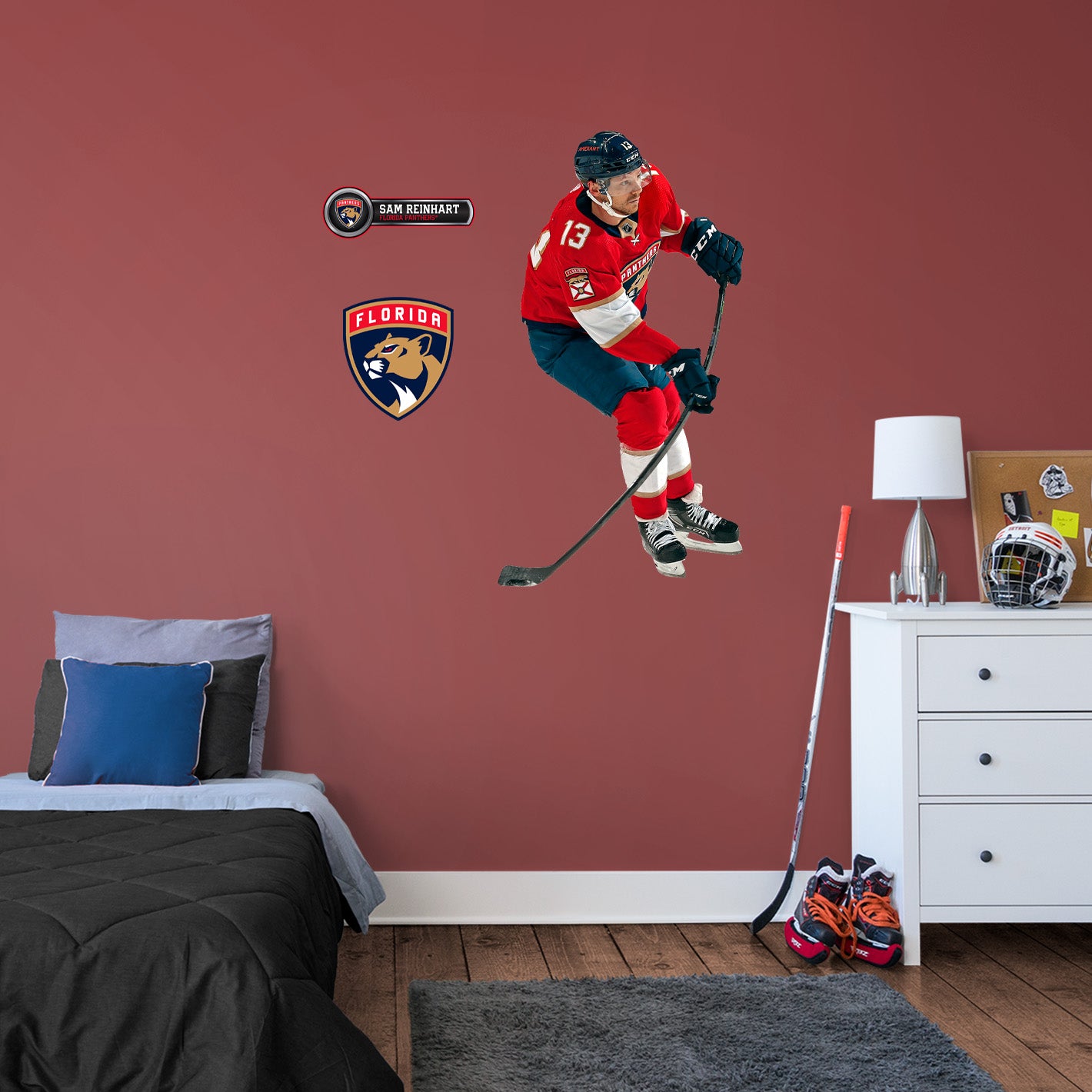 Florida Panthers: Sam Reinhart 2021        - Officially Licensed NHL Removable     Adhesive Decal