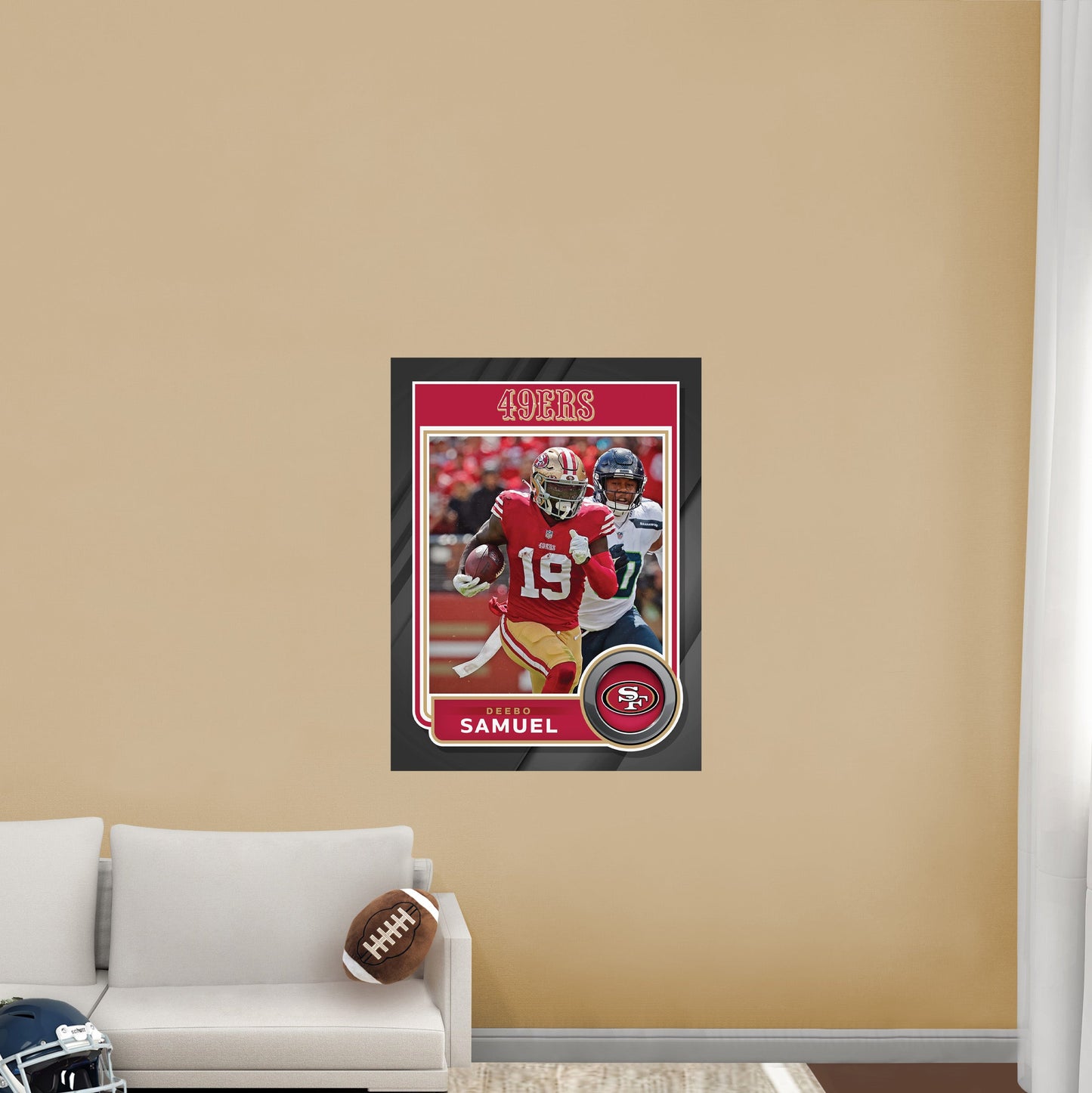San Francisco 49ers: Deebo Samuel Poster - Officially Licensed NFL Removable Adhesive Decal