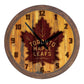 Toronto Maple Leaf: Branded "Faux" Barrel Top Wall Clock - The Fan-Brand