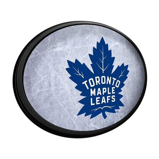 Toronto Maple Leaf: Ice Rink - Oval Slimline Lighted Wall Sign - The Fan-Brand