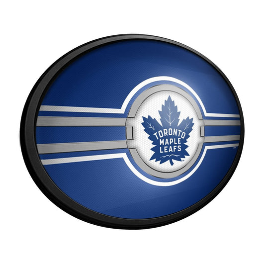 Toronto Maple Leafs: Oval Slimline Lighted Wall Sign - The Fan-Brand